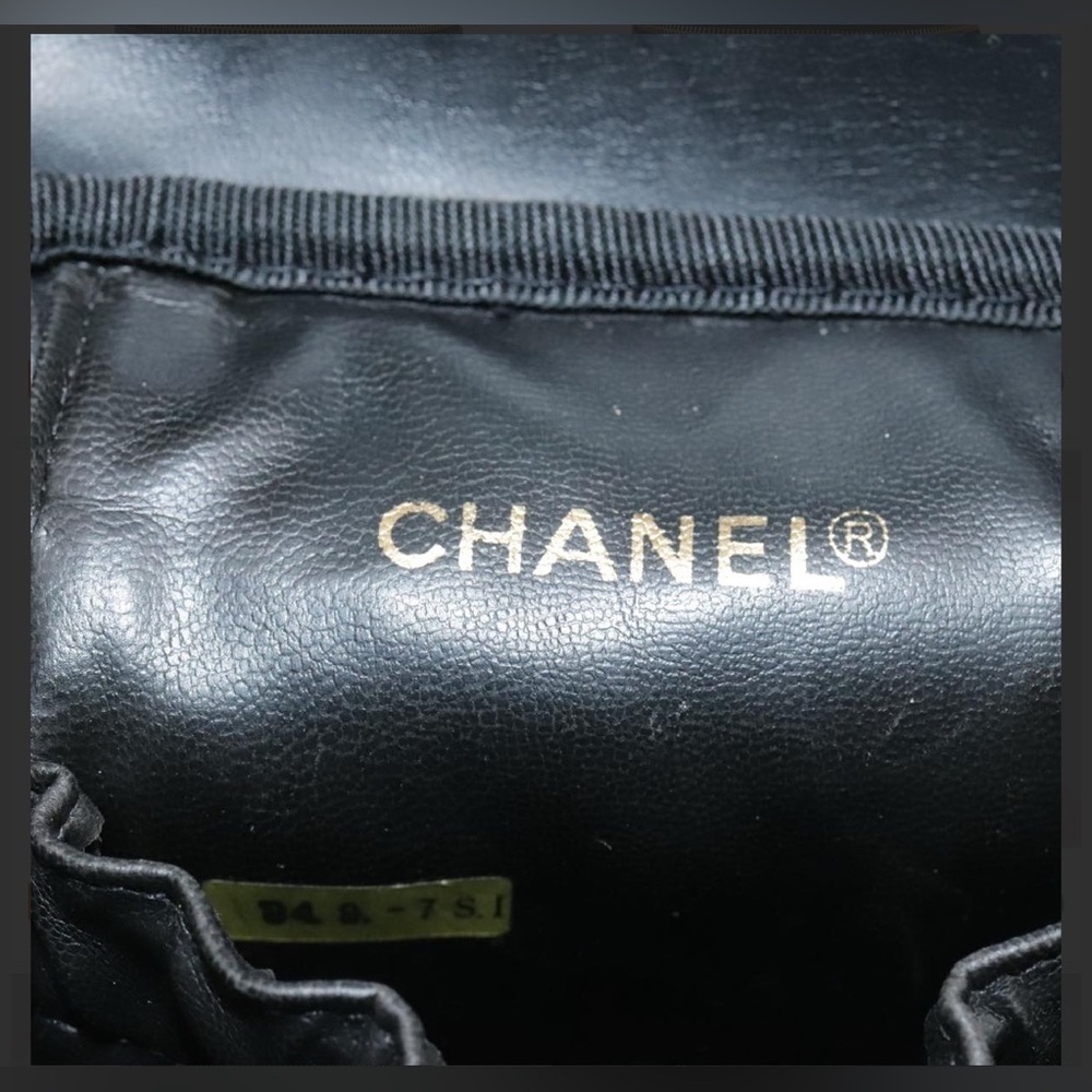 CHANEL CC Logo Grained Calfskin Cosmetics Vanity Hand Bag - Picture 10 of 16